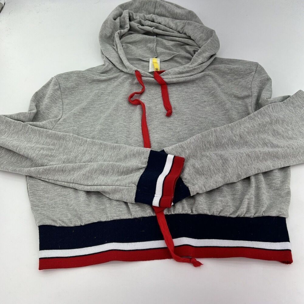 Codigo Gray Crop Hoodie Size 3XL